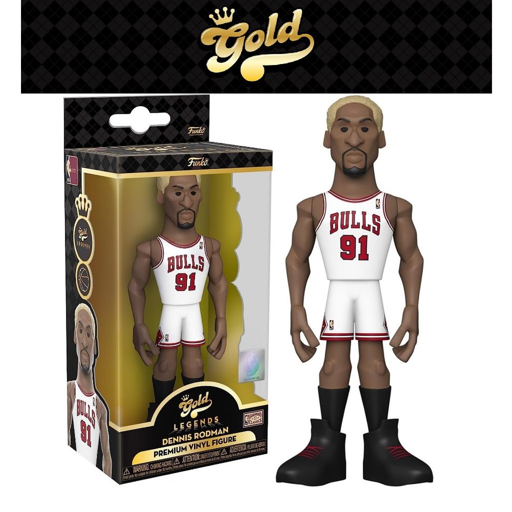 NEW FUNKO GOLD 5" DENNIS RODMAN NBA Legends CHICAGO BULLS Action #91 Figure